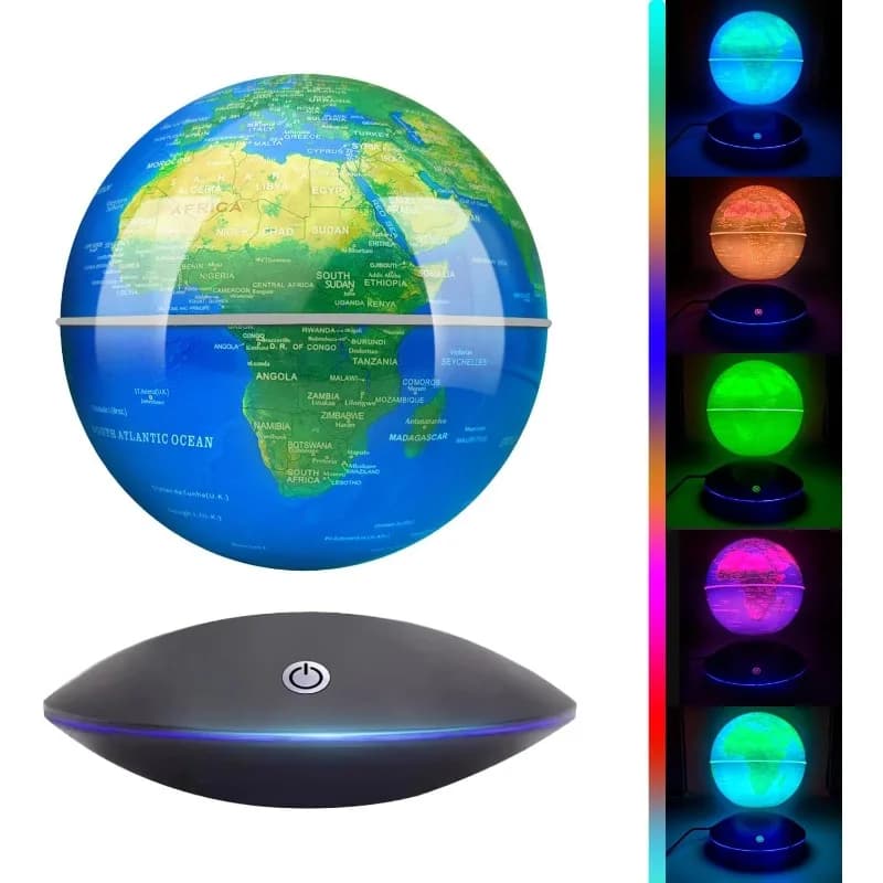 Floating Globe with LED Light Gadgets Gifts Globe Lamp for Men Father Boys Girls Birthday Gifts for Home Office Desk Display