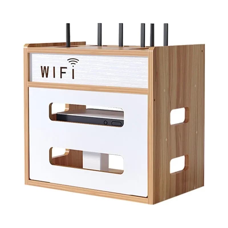WiFi cat remote control storage rack power strip wire plug-in board finishing set-top box rack