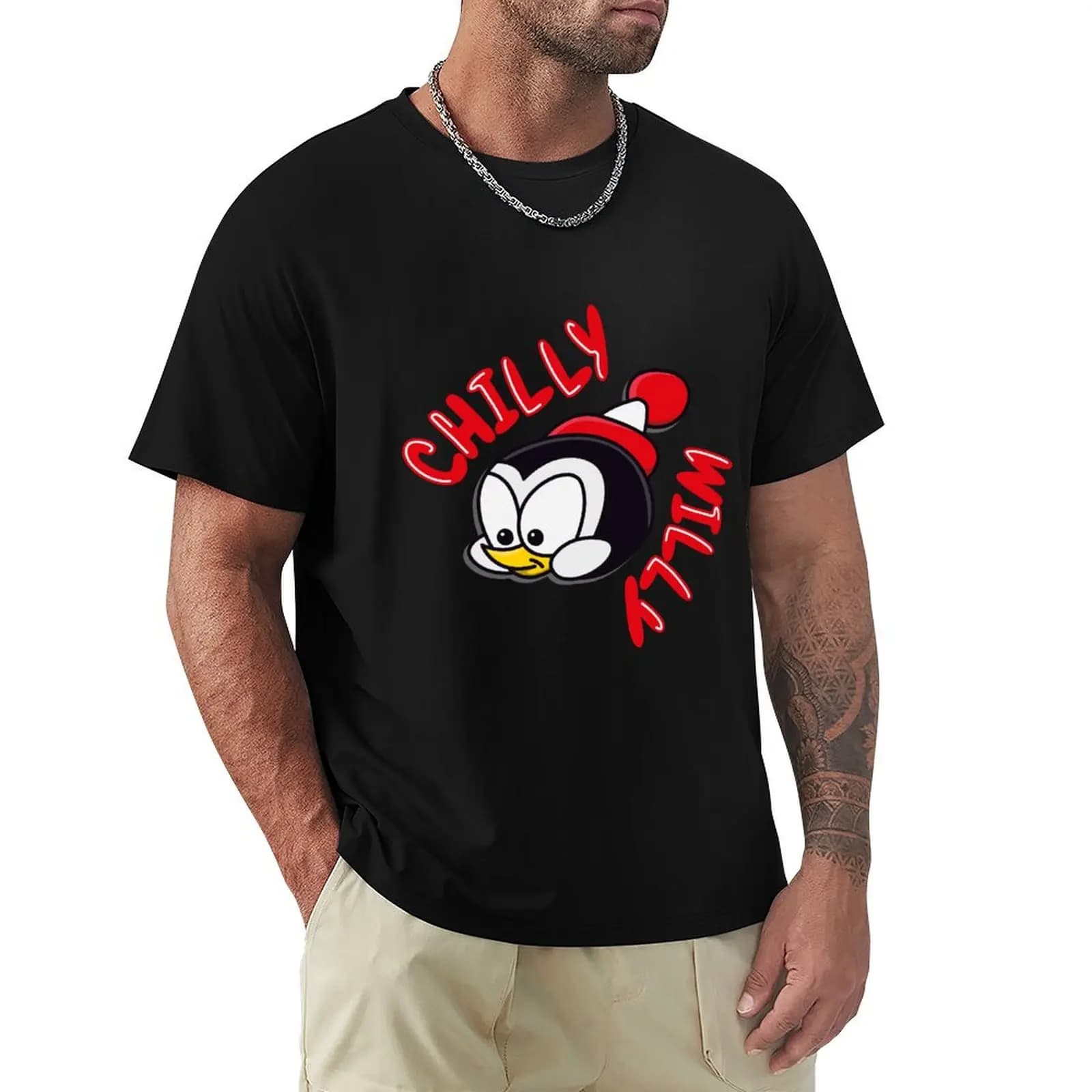 Chilly Willy Penguin - Woody Woodpecker show - The crazy bird T-Shirt Man t-shirt cute tops mens graphic t-shirts funny