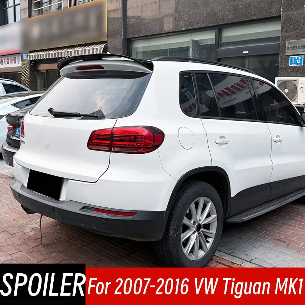 For 2007-2016 VW Volkswagen Tiguan MK1 Rear Roof Trunk Lid Boot Ducktail Lip Spoiler Wings Car Exterior Tuning Accessories Part
