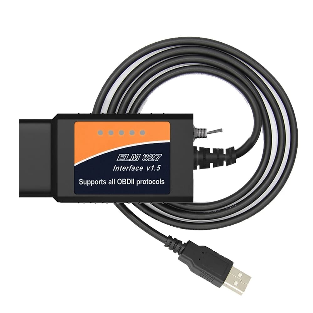 OBD ELM327 V1.5 USB Car Diagnostic Cable with Switch (Color: Orange)