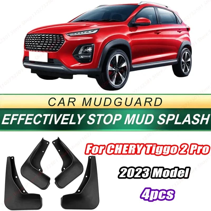 For CHERY Tiggo 2 Pro 2023 Model 4PCS Front Rear Mud Flaps Splash Guards Fender Mudguards Auto Accessories