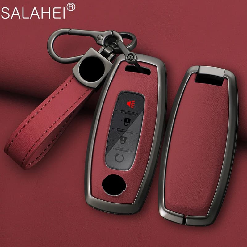 Car Remote Key Case Cover Holder Shell For Nissan X-trail T33 Qashqai J12 Teana Altima Ariya 2022 2023 Auto Keychain Accessories