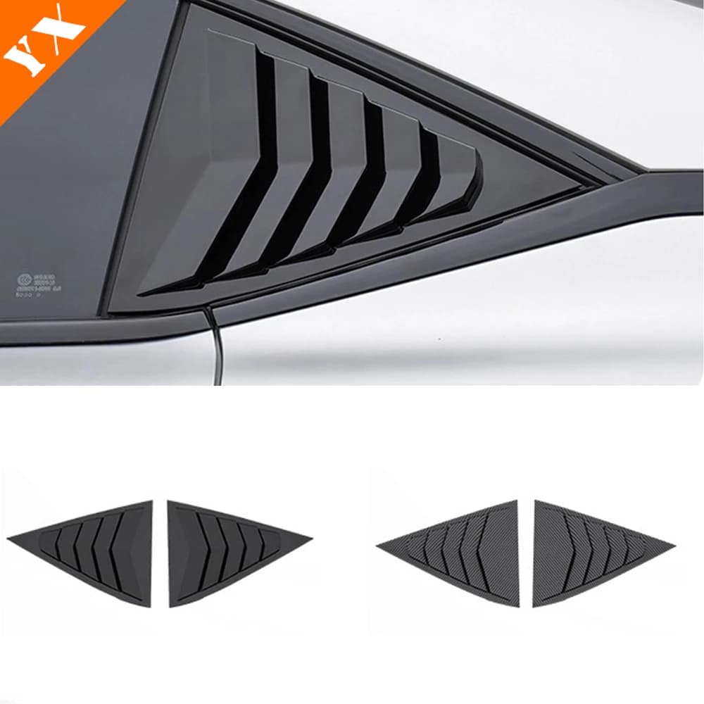 2024 2025 2026 For changan deepal SL03 accessorie Carbon Black Car Rear Window Shutter Cover Car Window Louver Side Vent Garnish