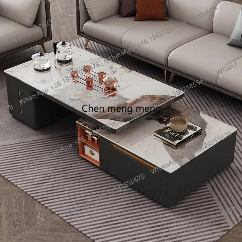 RR Italian Industrial Coffee Table Modern Designer Aesthetic Minimalist Coffee Table Organizer Unique Meubles Postmodern Furnitu