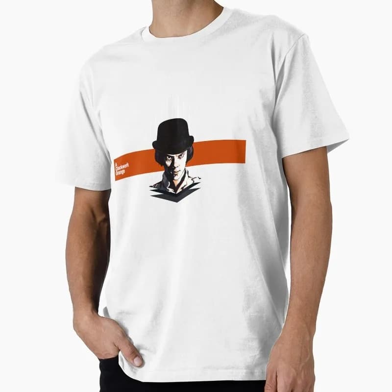 A Clockwork Orange 0826 Retro Movie Graphic T‑shirt Alex Droog Print Unisex Casual Tee Short Sleeve Streetwear All size S-6XL