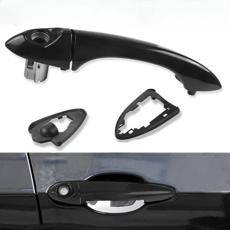 Black Front Right Outer Door Handle - Fits for BMW X5 E53 2000 2001 2002 2003 2004 2005 2006 2007OE Replacement