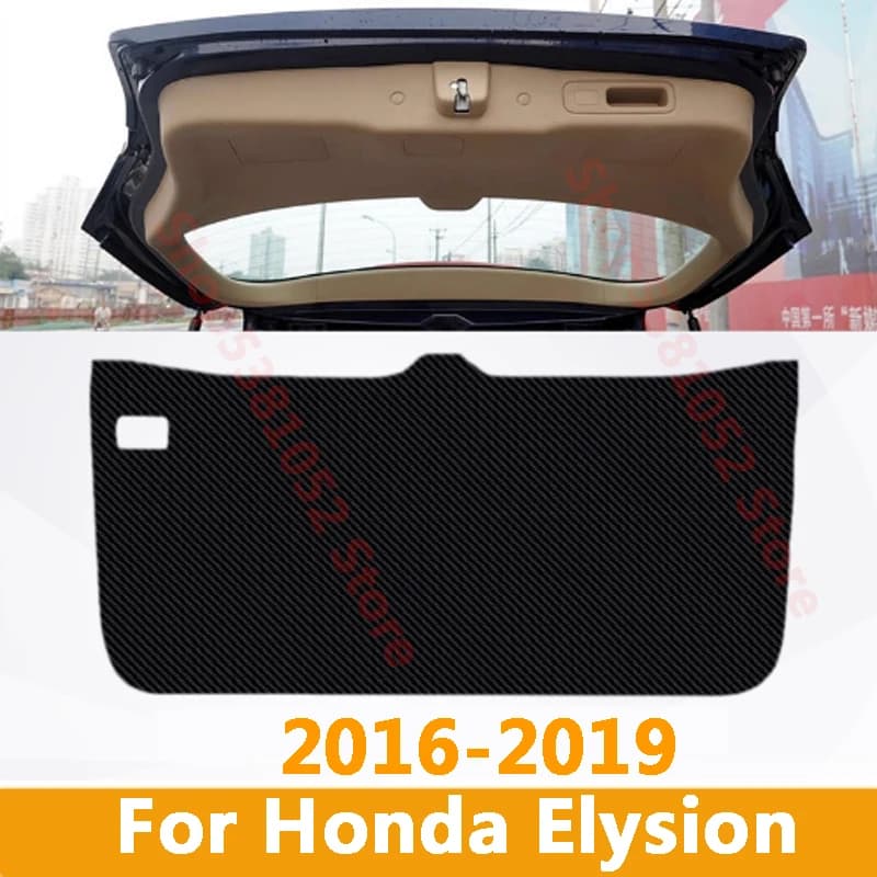 For Honda Elysion 2016-2019 Car Trunk PU Leather Protective Pad Car Trunk Tailgate Protection Sticker Pad Accessories