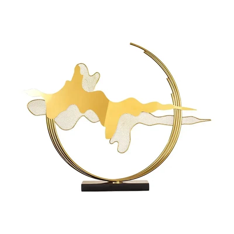Living room light luxury metal ornaments, creative modern home furnishings, office, TV cabinet decorations