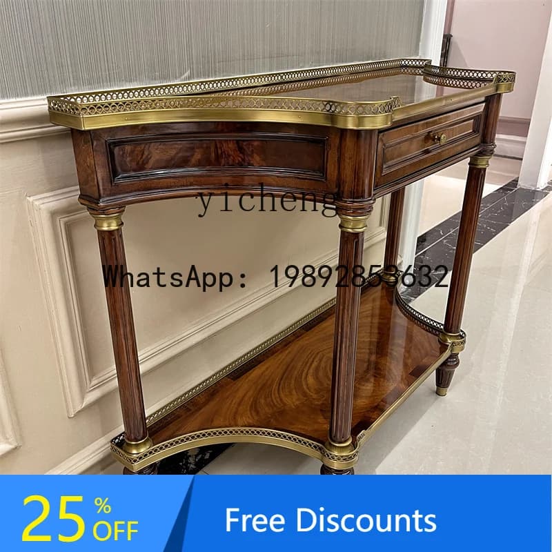 Entrance Cabinet Solid Wood Small Storage Rack Narrow Cabinet Entrance Hall Cabinet
