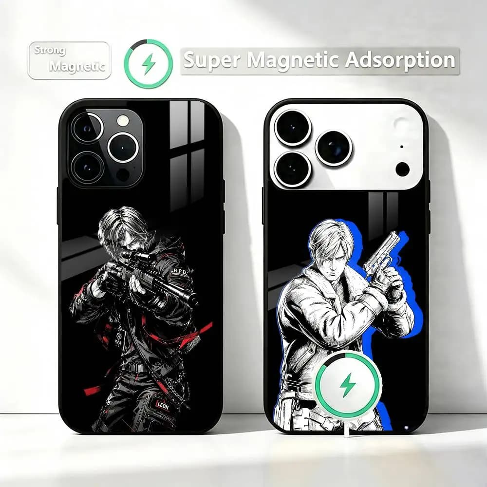 Game Resident Evil Requiem LeonS  Phone Case For iPhone17,16,15,14,13,12,11 Plus,Pro Allows magnetic wireless charging