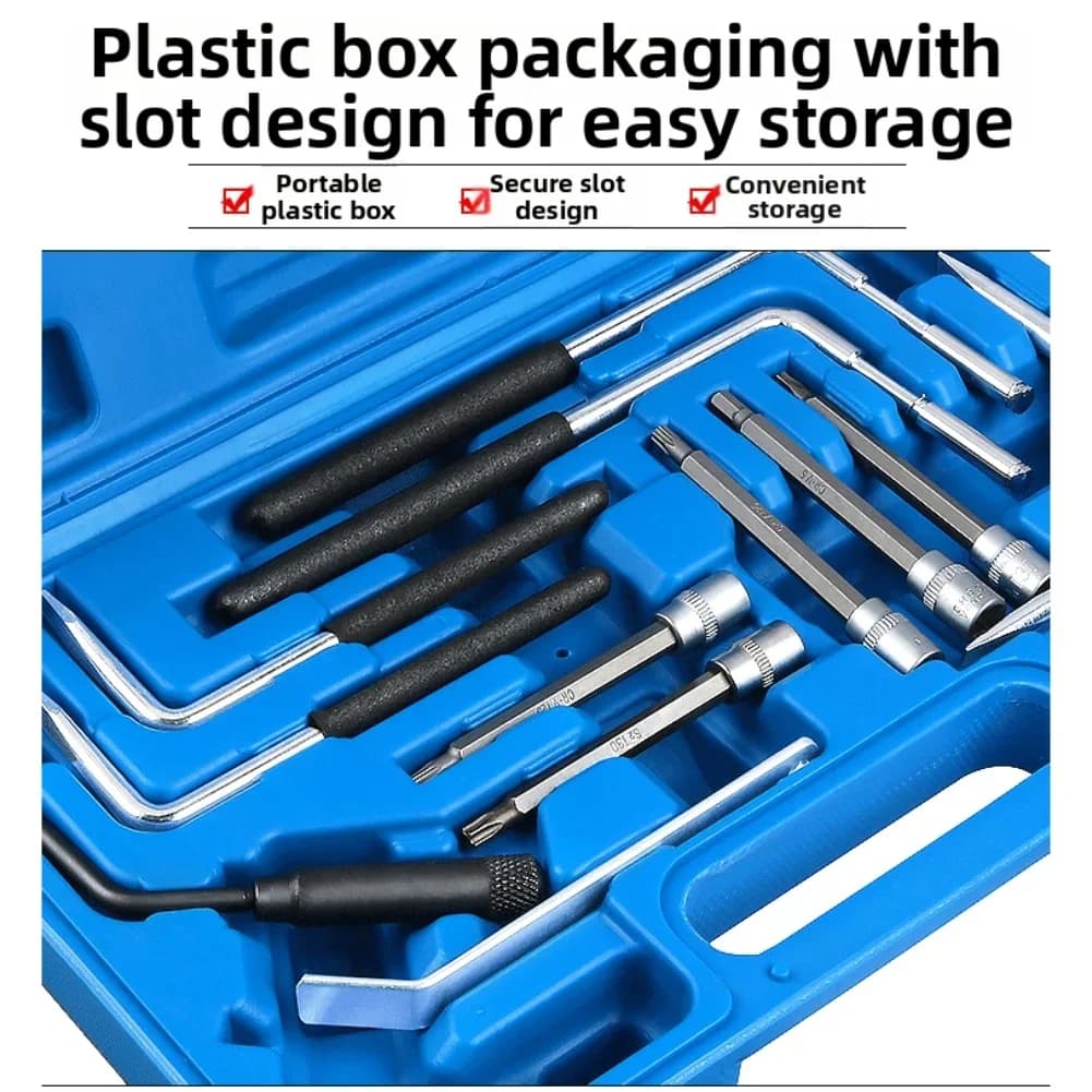 12 Piece Automotive Airbag Tool Set for Maintenance and Removal Compatible with Popular European Vehicle Brands