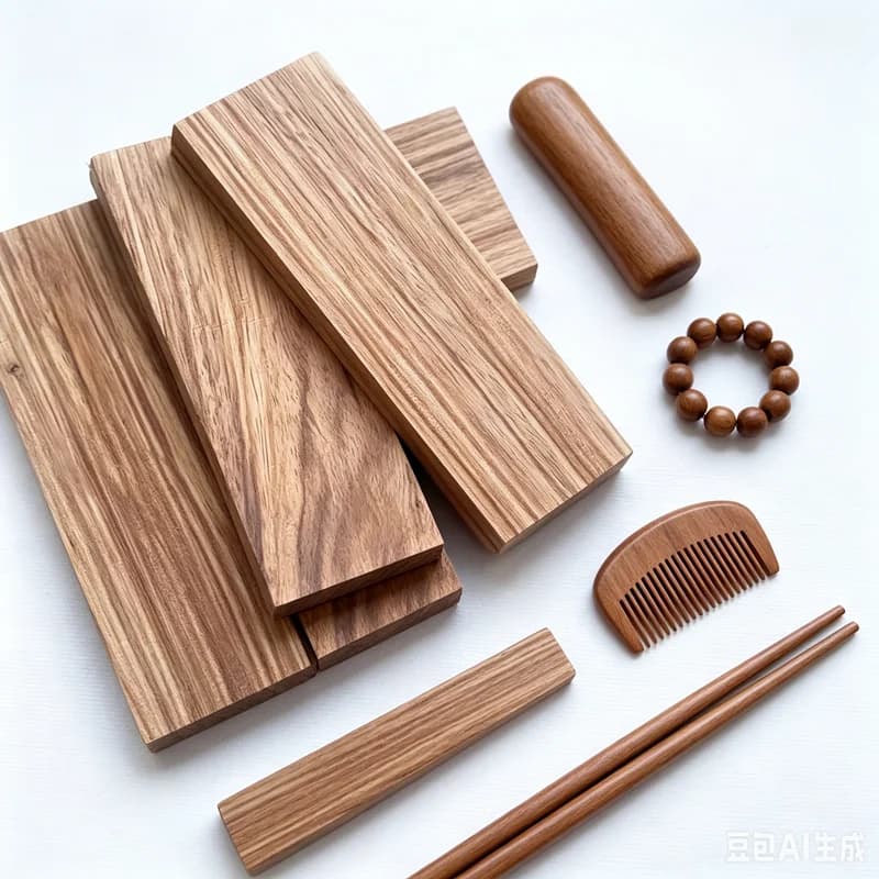 Zebra Wood Knife Handle Blank DIY Wood Patch Material Solid Wood Carving Block Lumber Small Timber 120x40x10mm for Knife Making