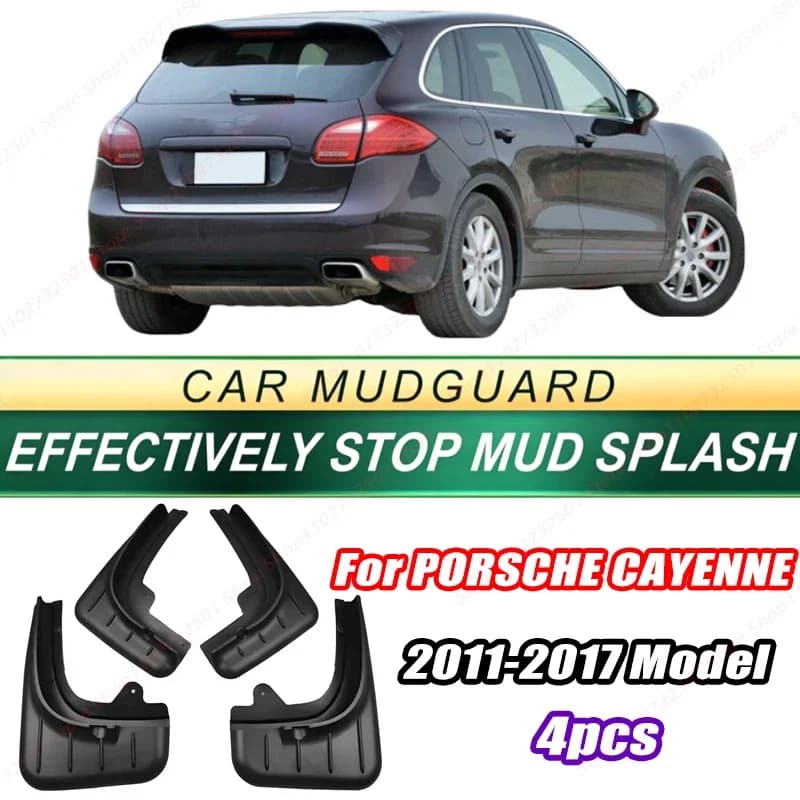 For PORSCHE CAYENNE 2011-2017 Model 4PCS Front Rear Mud Flaps Splash Guards Fender Mudguards Auto Accessories