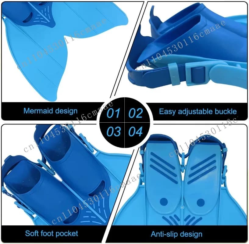 Good Performance Adult Monofin with Mermaid Tail Swimming Fins