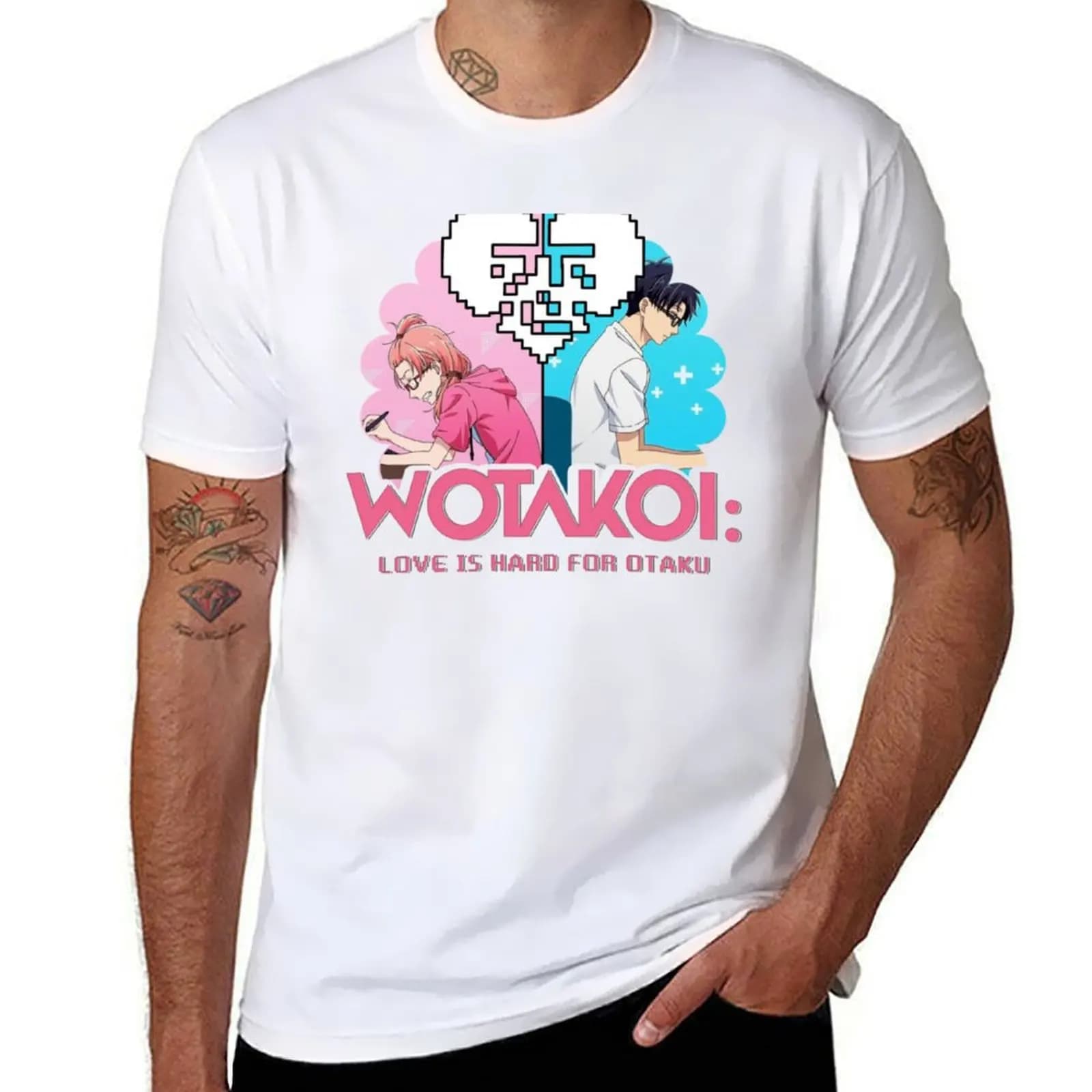 Wotakoi Love is Hard for Otaku 1 T-Shirt man t shirt cotton t shirts with prints T-Shirt