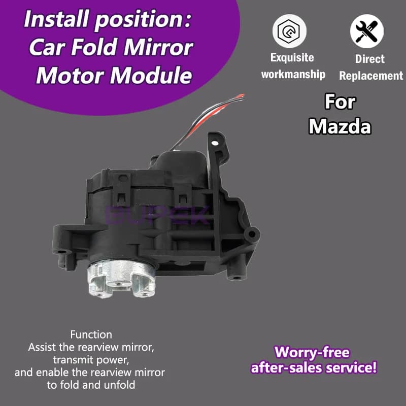 AZGIANT Car Wing Mirror Authentic Folding Motor Power Assembly For 2008-2016 Mazda CX-7 car accessories Replacement Part
