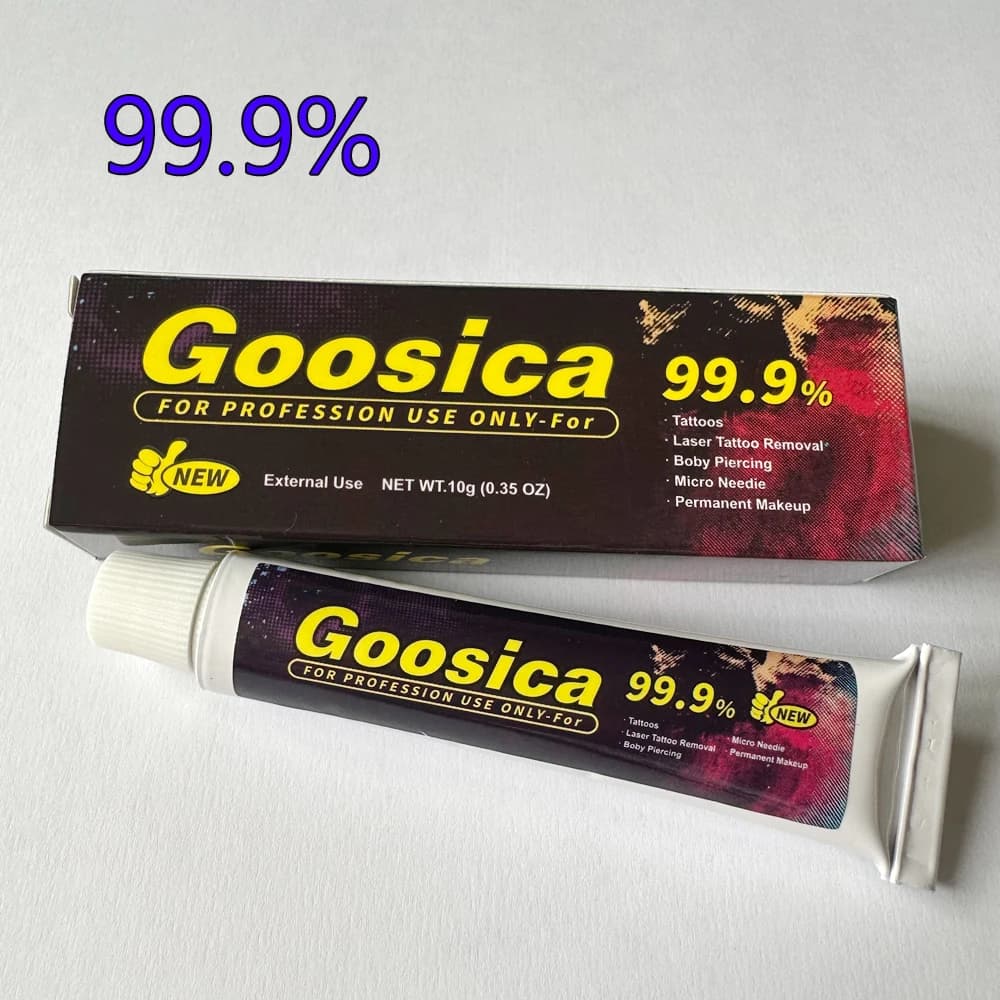 New  Arrival 99.9% Goosica Tattoo Cream Before Permanent Makeup Microblading Eyebrow Lips Piercing Liner 10g