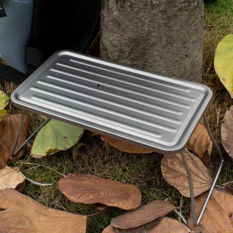Pure titanium barbecue board folding leg bracket grill camping light and easy to carry pure titanium barbecue board