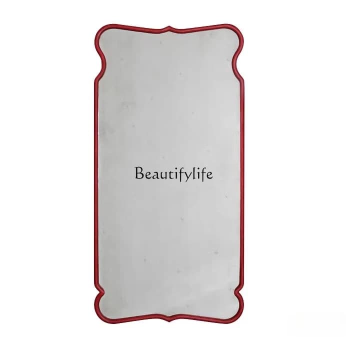 Irregular designer full-body mirror wall-mounted special-shaped American ins floor-to-ceiling mirror