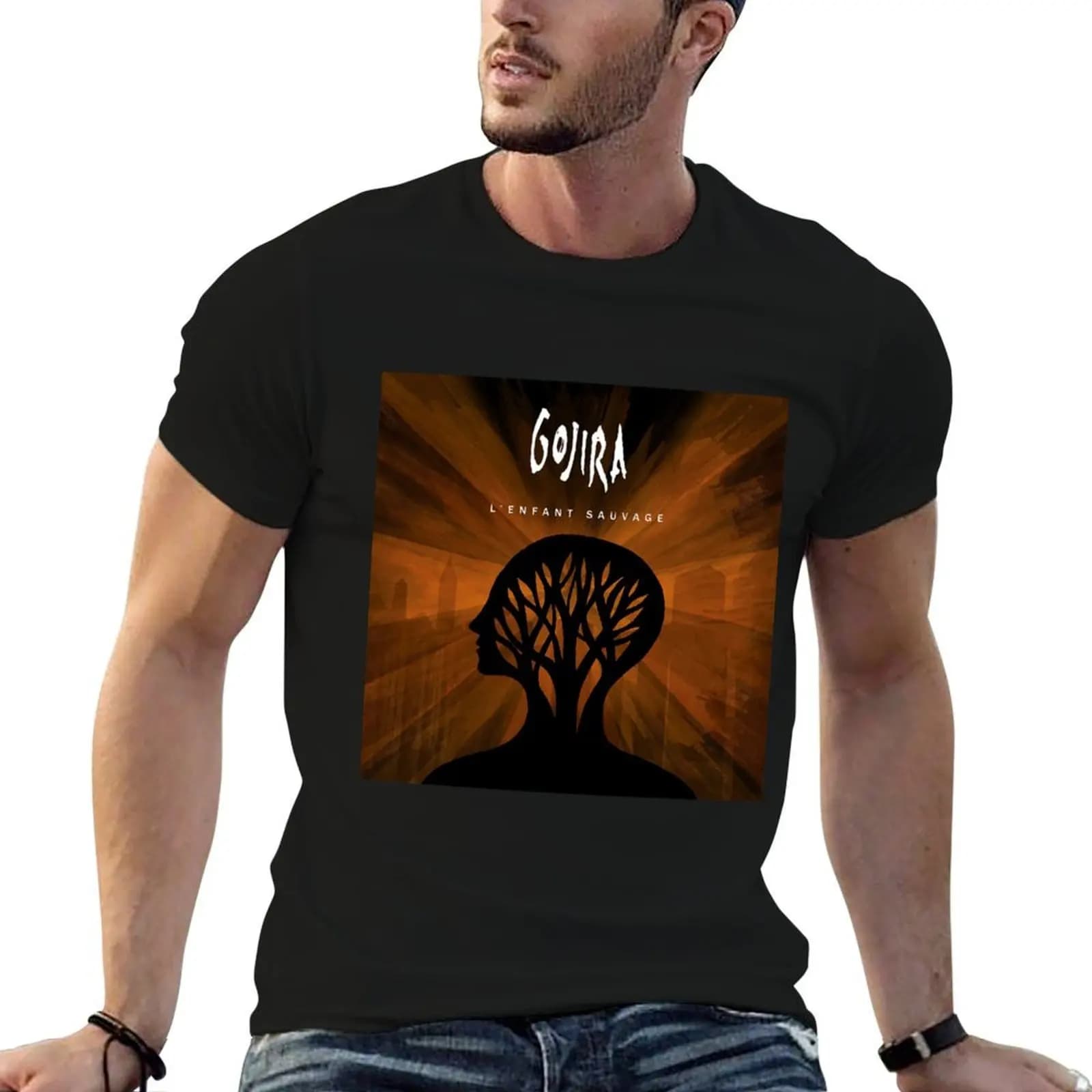 Gojira lenfant sauvage T-Shirt tees vintage anime shirt heavy weight t shirts for men