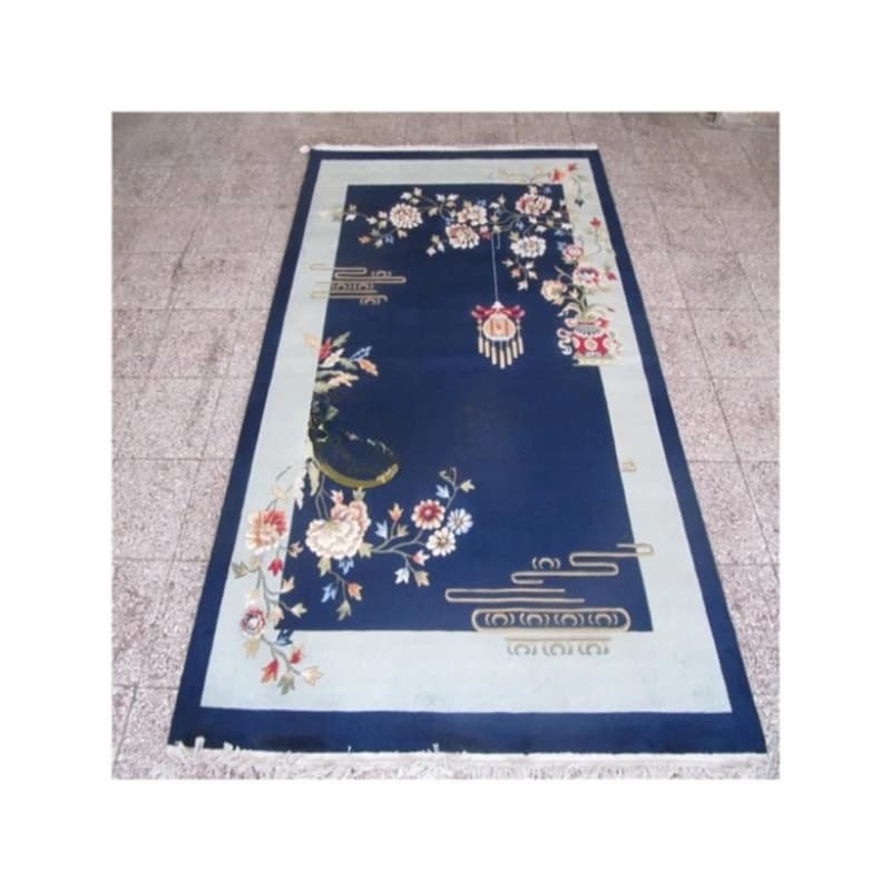 100% wool woven square imitation handmade Chinese carpet American bedroom