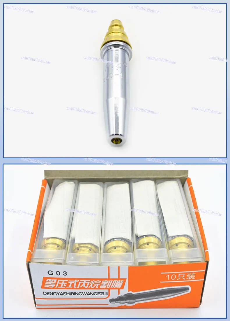 Flame Cutting Machine Accessories DC DC24V Solenoid Valve Copper Joint Acetylene Propane Cutting Nozzle