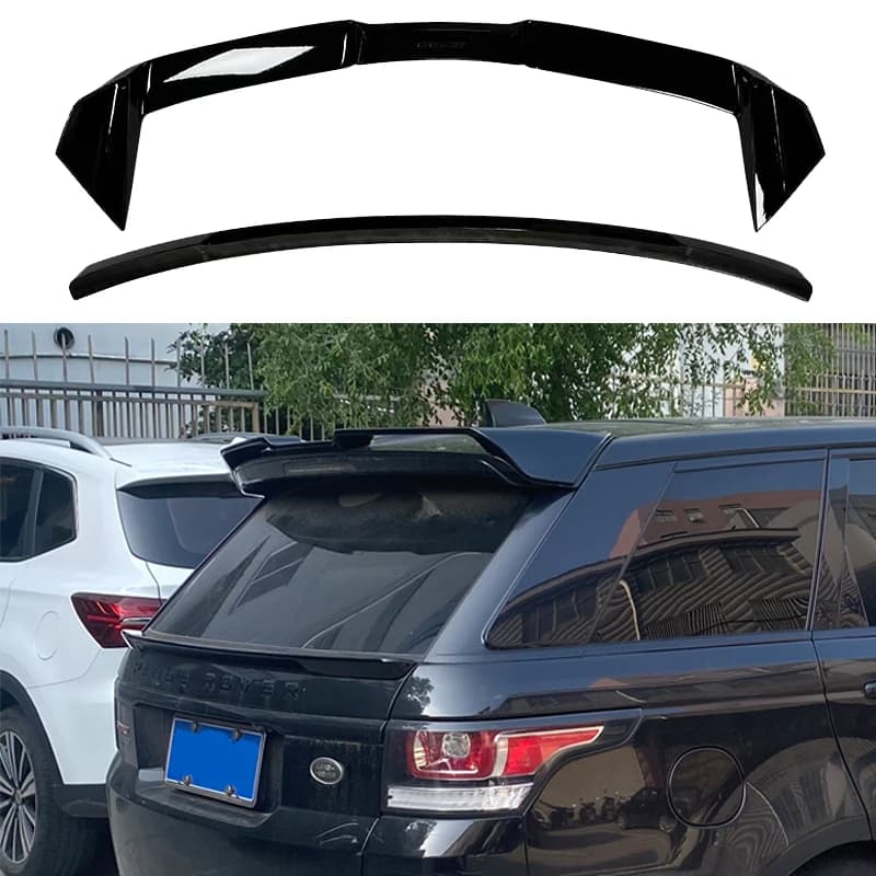 New Design 2013 To 2018 For Land Rover Range Rover Sport Rear & Mid Spoiler High Quality ABS Glossy Black Trunk Wing Body Kit