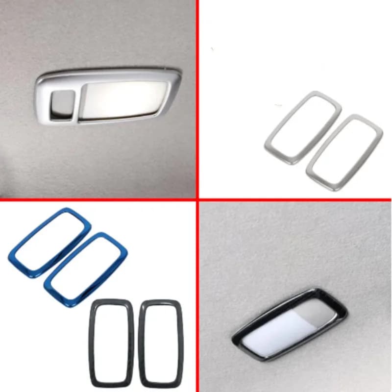 Car Stainless Steel Back Rear Tail Read Reading Switch Light Lamp Frame Trim Panel For Nissan Terra 2018 2019 2020 2021 2022
