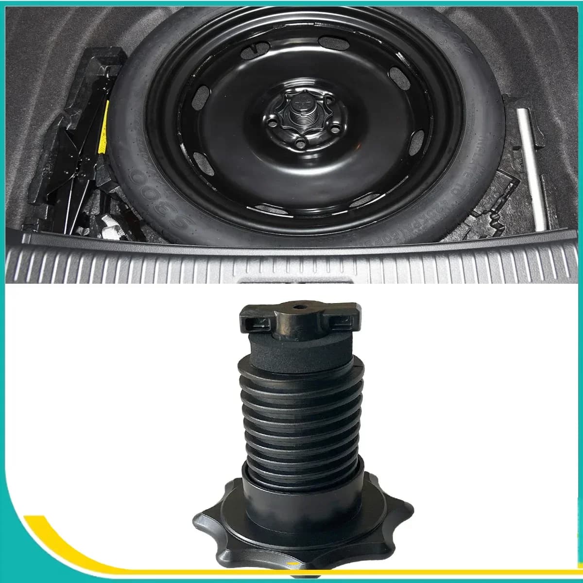 For VW Golf 7 GTI R Line Tiguan MK2 T ROC Audi A3 S3 8V Sportback Q3 5G0803899A New Trunk Spare Wheel Mounting Holder Clamp Bolt