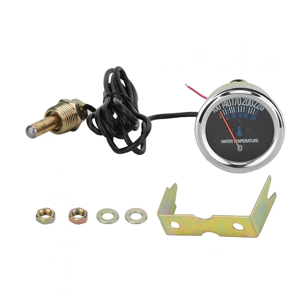 Metal Temperature Pressure Gauge Water Metal Temperature Meter Thermometer Car Mechanical Pressure Gauge Pressure Gauge