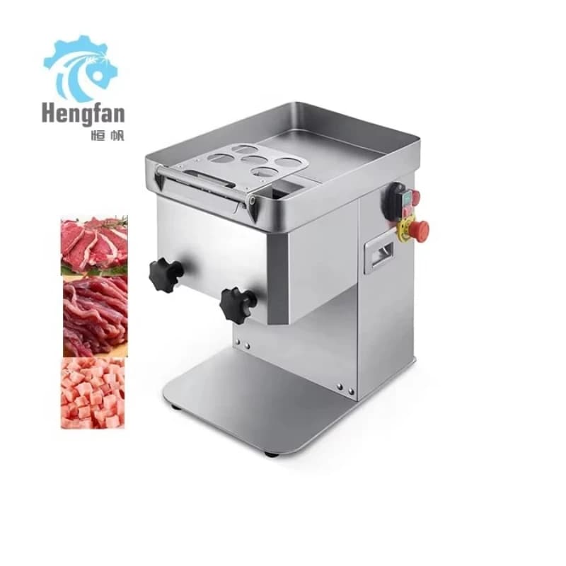 110v SUS 304 Commercial Electric Meat Slicer Shredder Dicer for Restaurant Use