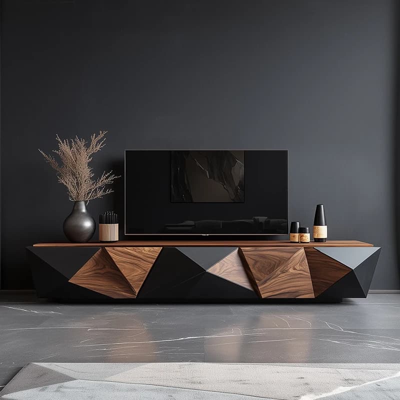Unique Design Tv Stands Art Deco Wooden Contemporary Trendy Tv Stands Sturdy Durable Meubles De Maison Furniture Living Room