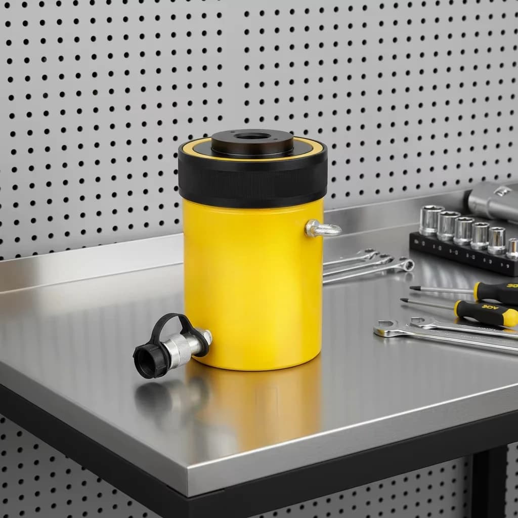 Same Professional 60T 70MPA Single Acting Hollow Plunger Hydraulic Steel Piston Cylinder Pushing Jack 8-10 Years