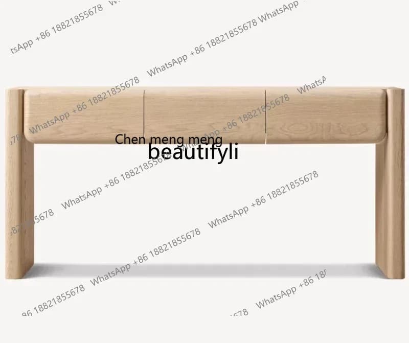2003 American retro solid wood porch, living room simple sofa back few French foyer side table decorative storage furniture