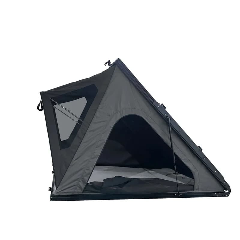 High Quality Hot Selling Slim Triangle Aluminum Hardshell Car Roof Top Tent, Ox Fabric In Stock For Outdoor Camping Dachzelt Har