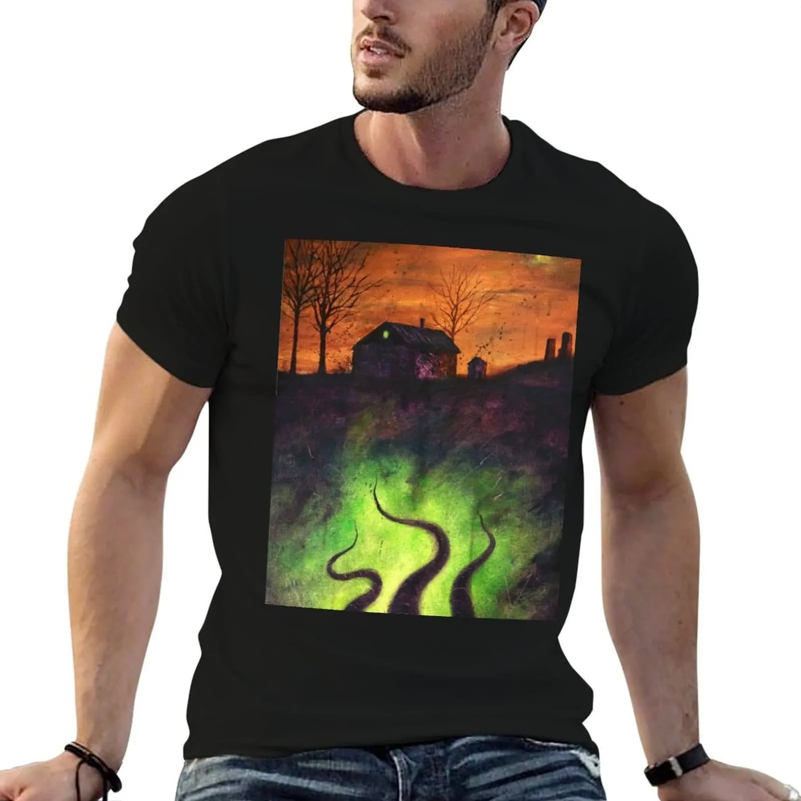 The Dunwich Horror T-Shirt Clothing sports fans slim fit t shirts for men