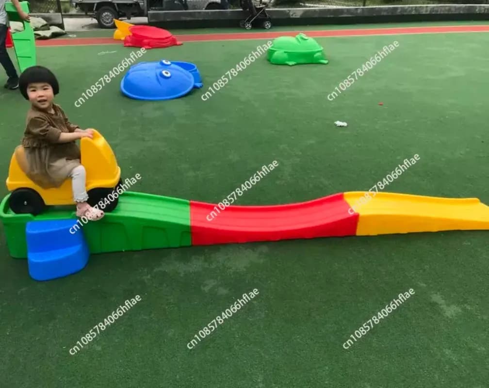 Three-section sliding lane rail car slide Trolley sliding sled slide