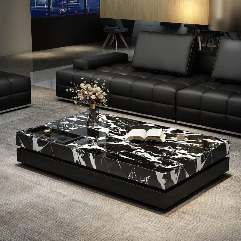 -+Simple Unique Coffee Table Display Hardcover Glam Luxury Coffee Table Italian Clear Wohnzimmer Tisch Furniture Accessories