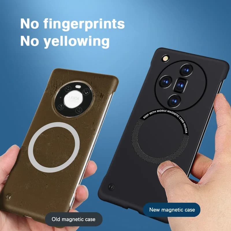 Ultra Thin Magnetic Wireless Charging Phone Cases for Oppo FindX7 Find X7 Ultra X7Ultra 5G Hard PC for Magsafe Frameless Covers