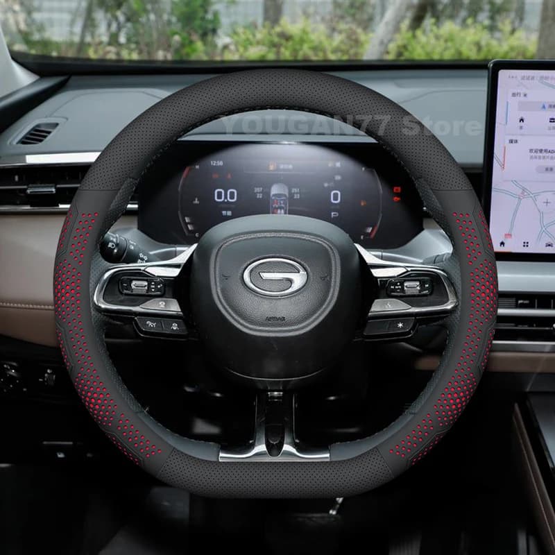 Leather Car Steering Wheel Cover For GAC GS4 MAX GS8 2015-2024 Ultra Thin Covers For Covers Auto interior GAC GS4 Accessories