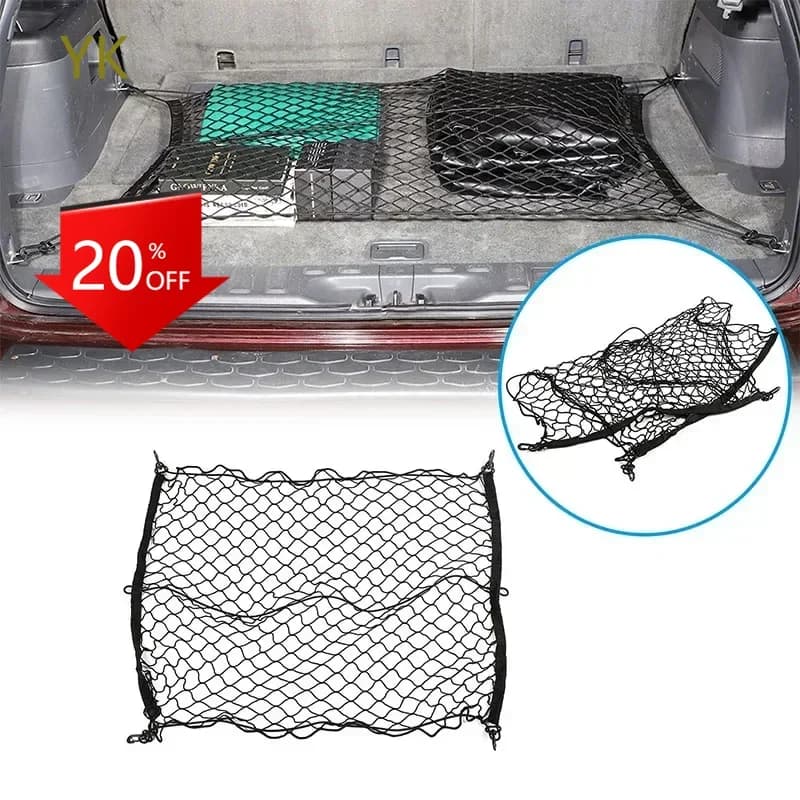 Nylon Black Car Trunk Luggage Storage Organizer Bag Trunk Luggage Mesh Bag Car Accessories For Honda Pilot 2003-2008