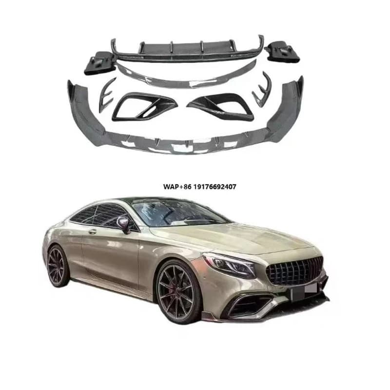 Carbon Fiber Bodykit for C217 2014-2019 Front Lip Rear Diffuser Spoiler Wing