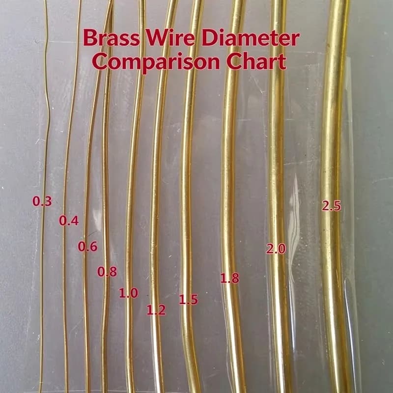 7m Bendable Round Brass Craft Wire 0.7mm 0.8mm 6mm Jewelry Handcraft Industrial DIY Accessories