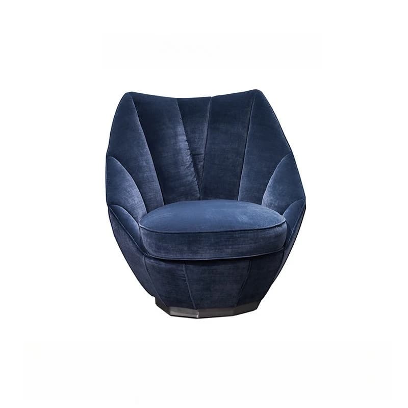 Light luxury single sofa chair, metal frame, leather multi-functional chair