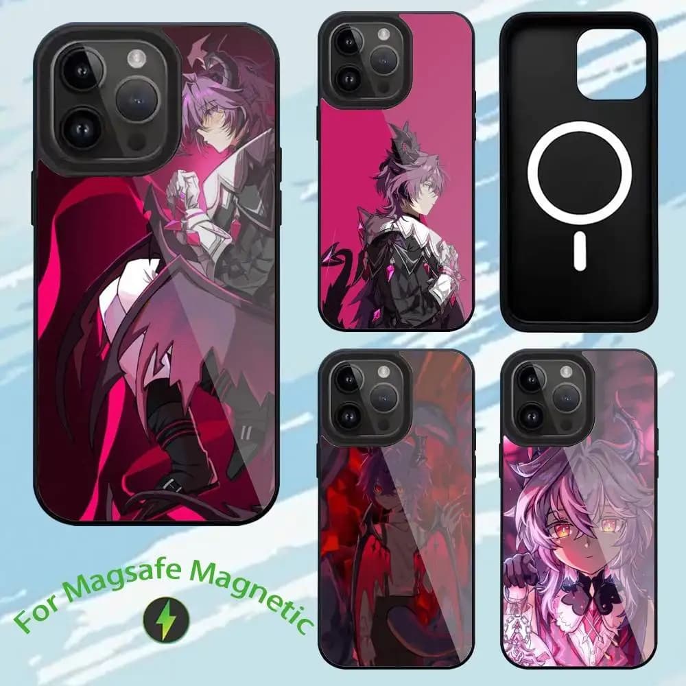 Genshin Impact D-Durin  Phone Case For iPhone17,16,15,14,13,12,11,Plus,Pro,Max For Magsafe  Wireless Charging case