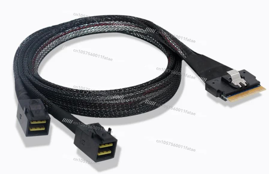8X to 2 * MiniSAS, SFF-8654 8x to 2 * SFF-8643 Cable