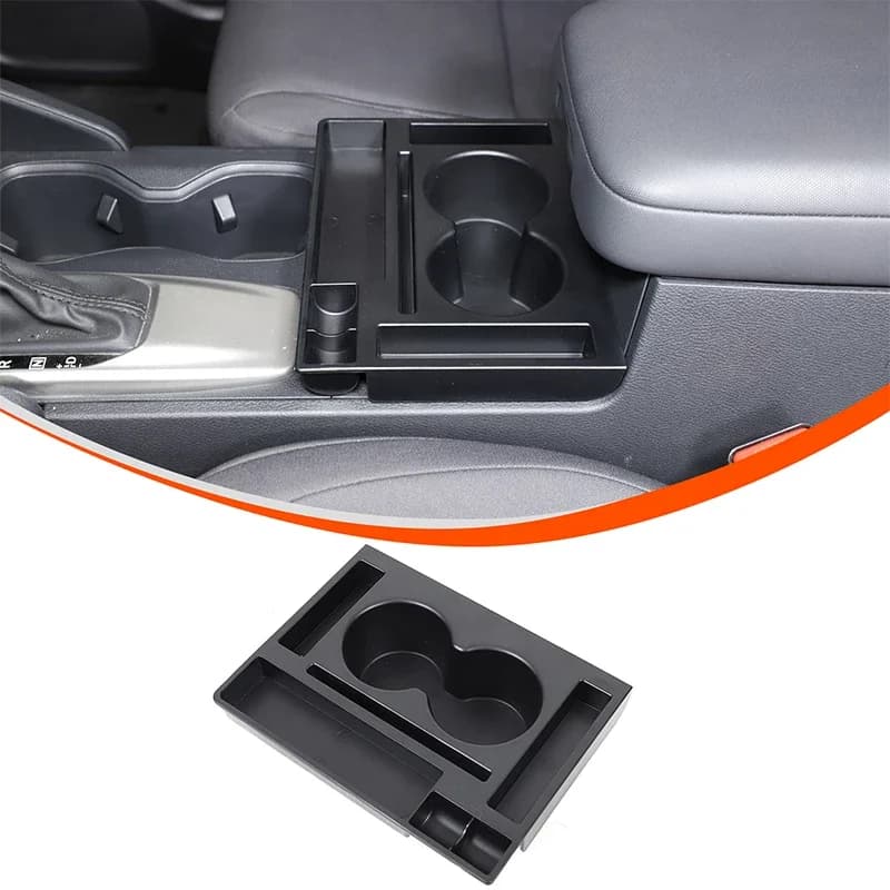 ABS Black For Nissan Frontier 2022-2025+ Car central control handrail box front storage box mobile phone tray Car accessories