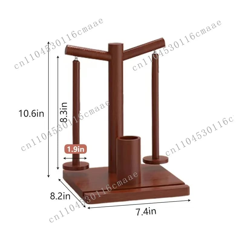Wooden Hand-woven Wool Rack Rotatable Spool  Yarn Turning Tool Wooden Wool Shaft Rack