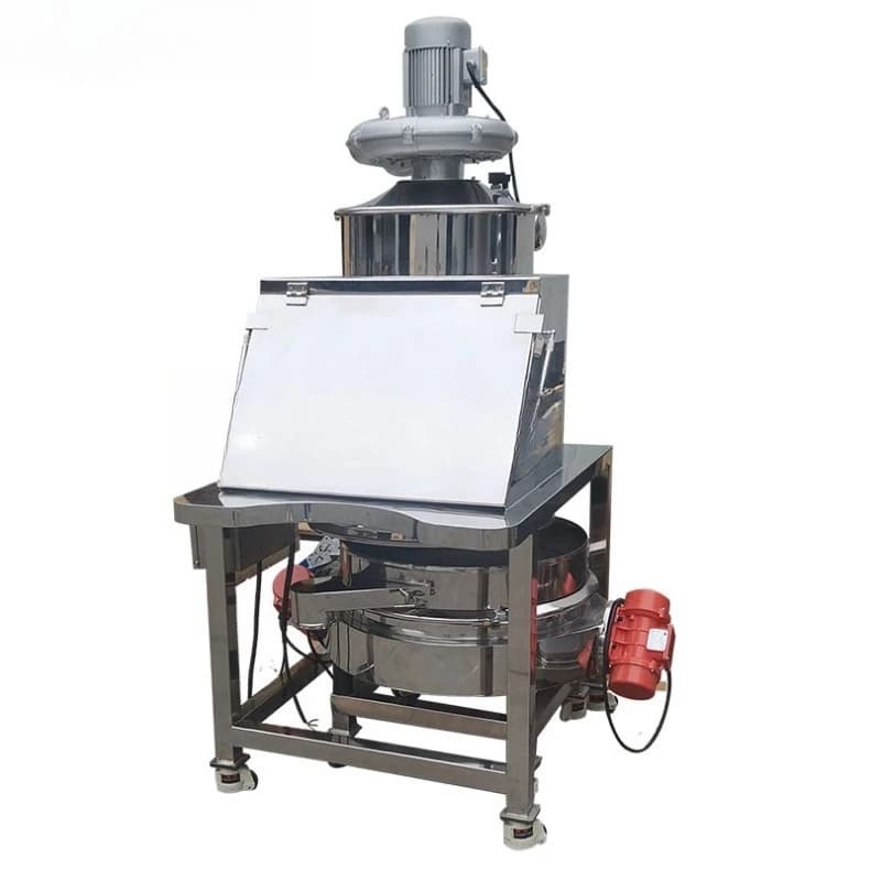 Chemical powder manual automatic unpacking and unloading machine 25kg small bag calcium carbonate artificial dust-free